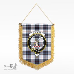 ScotsTee Shop Scottish MacRae Dress Modern Clan Crest Tartan Gonfalon Scottish Wall Hanging Banner