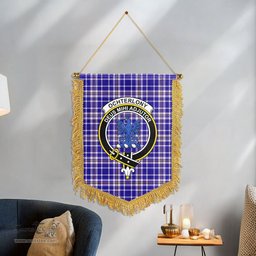 ScotsTee Shop Scottish Ochterlony Clan Crest Tartan Gonfalon Scottish Wall Hanging Banner