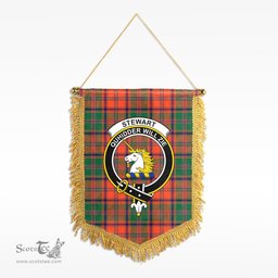 ScotsTee Shop Scottish Stewart of Appin Ancient Clan Crest Tartan Gonfalon Scottish Wall Hanging Banner