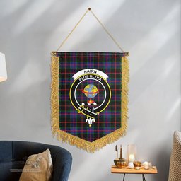 ScotsTee Shop Scottish Nairn Clan Crest Tartan Gonfalon Scottish Wall Hanging Banner