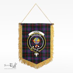 ScotsTee Shop Scottish Nairn Clan Crest Tartan Gonfalon Scottish Wall Hanging Banner