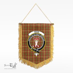 ScotsTee Shop Scottish Reid Ancient Clan Crest Tartan Gonfalon Scottish Wall Hanging Banner