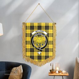 ScotsTee Shop Scottish McLeod of Lewis Ancient Clan Crest Tartan Gonfalon Scottish Wall Hanging Banner