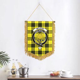 ScotsTee Shop Scottish McLeod of Lewis Modern Clan Crest Tartan Gonfalon Scottish Wall Hanging Banner