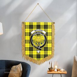ScotsTee Shop Scottish McLeod of Lewis Modern Clan Crest Tartan Gonfalon Scottish Wall Hanging Banner