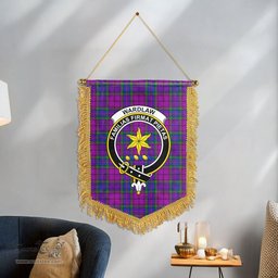 ScotsTee Shop Scottish Wardlaw Modern Clan Crest Tartan Gonfalon Scottish Wall Hanging Banner