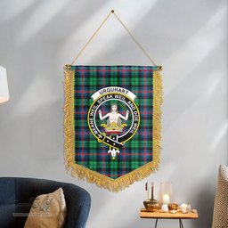 ScotsTee Shop Scottish Urquhart Broad Red Ancient Clan Crest Tartan Gonfalon Scottish Wall Hanging Banner