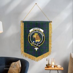 ScotsTee Shop Scottish Walker Hunting Clan Crest Tartan Gonfalon Scottish Wall Hanging Banner