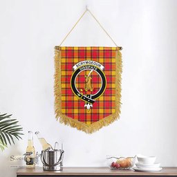 ScotsTee Shop Scottish Scrymgeour Clan Crest Tartan Gonfalon Scottish Wall Hanging Banner