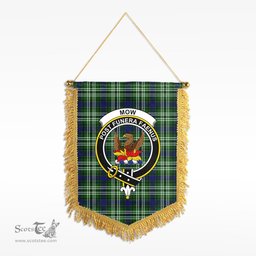 ScotsTee Shop Scottish Mow Clan Crest Tartan Gonfalon Scottish Wall Hanging Banner