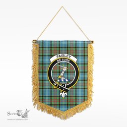 ScotsTee Shop Scottish Paisley District Clan Crest Tartan Gonfalon Scottish Wall Hanging Banner