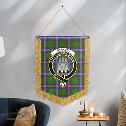 ScotsTee Shop Scottish Strang (or Strange) Clan Crest Tartan Gonfalon Scottish Wall Hanging Banner