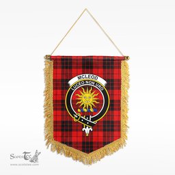 ScotsTee Shop Scottish McLeod of Raasay Clan Crest Tartan Gonfalon Scottish Wall Hanging Banner