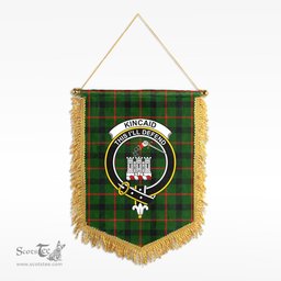 ScotsTee Shop Scottish Kincaid Clan Crest Tartan Gonfalon Scottish Wall Hanging Banner