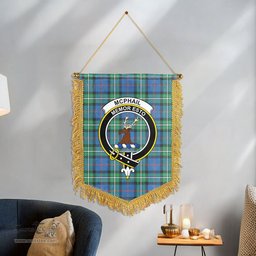 ScotsTee Shop Scottish McPhail Hunting Ancient Clan Crest Tartan Gonfalon Scottish Wall Hanging Banner