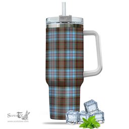 ScotsTee Shop Scottish Anderson Ancient Clan Tartan Tumbler with Handle 40oz Insulated Tumbler