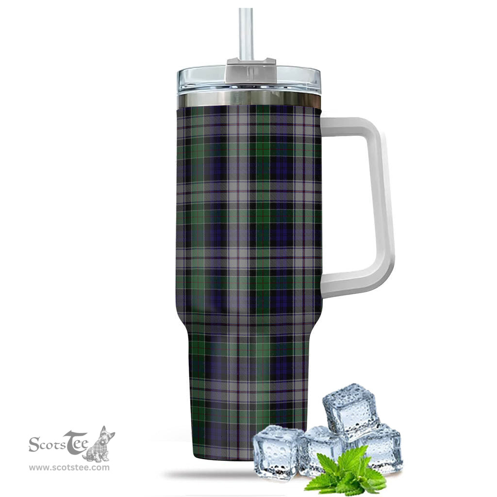 ScotsTee Shop Scottish Colquhoun Dress Clan Tartan Tumbler with Handle 40oz Insulated Tumbler