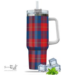 ScotsTee Shop Scottish Blane Clan Tartan Tumbler with Handle 40oz Insulated Tumbler