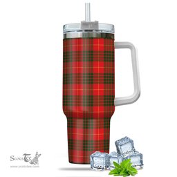 ScotsTee Shop Scottish Cameron Modern Clan Tartan Tumbler with Handle 40oz Insulated Tumbler