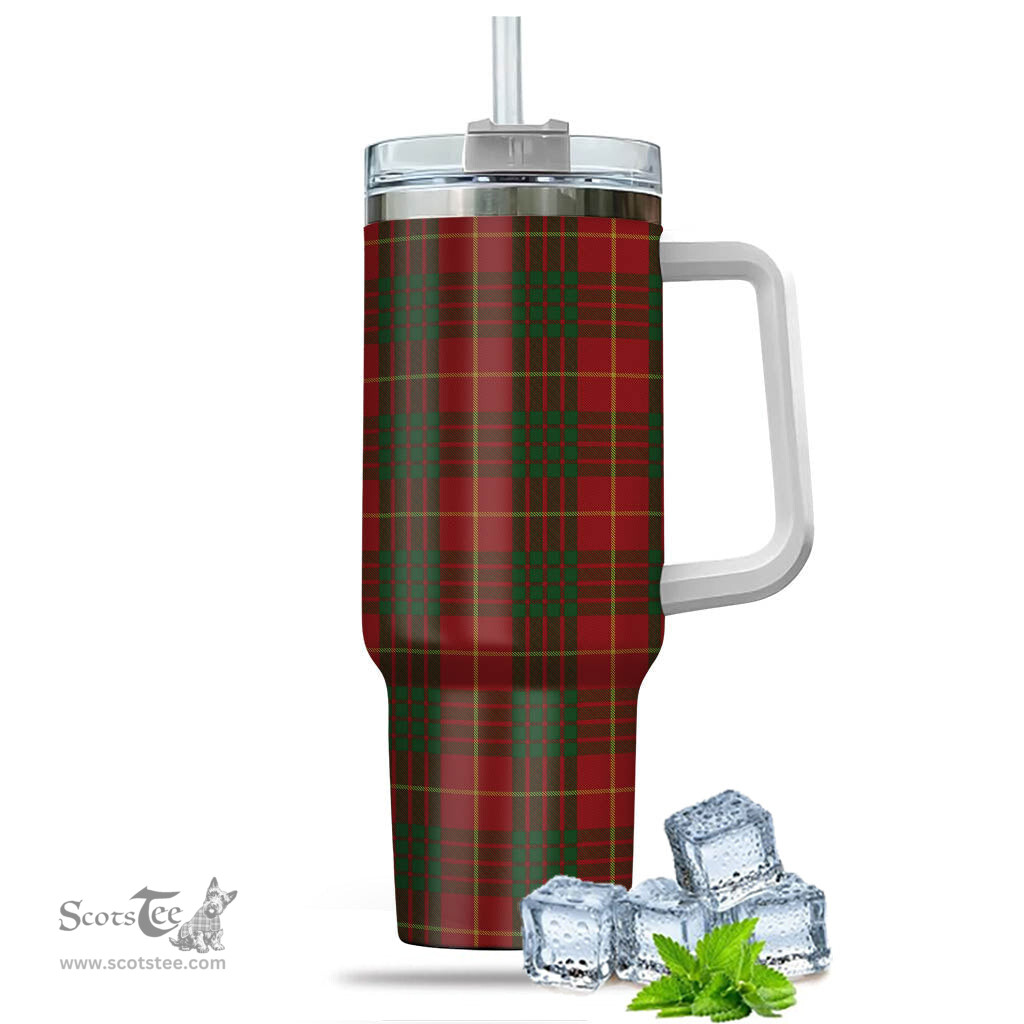 ScotsTee Shop Scottish Cameron Clan Tartan Tumbler with Handle 40oz Insulated Tumbler