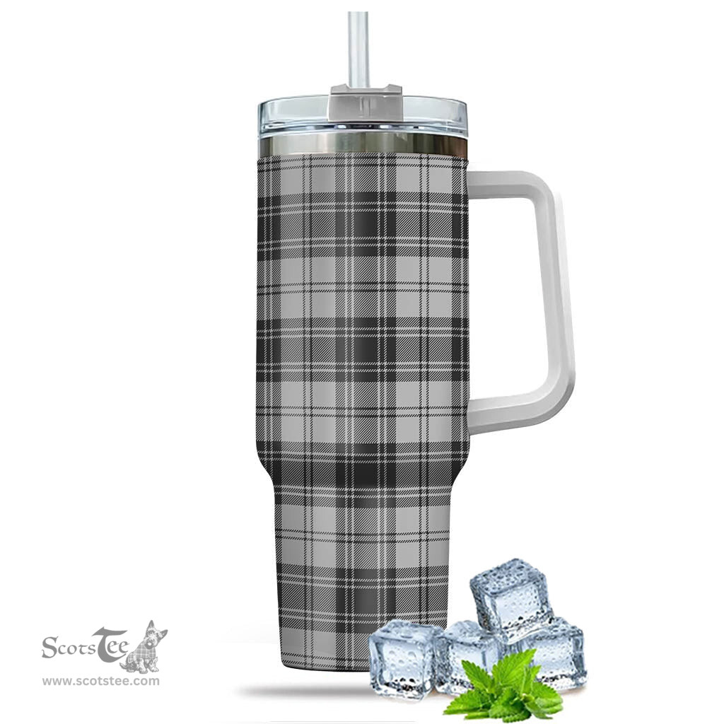 ScotsTee Shop Scottish Glen Clan Tartan Tumbler with Handle 40oz Insulated Tumbler
