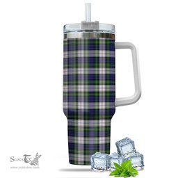 ScotsTee Shop Scottish Gordon Dress Modern Clan Tartan Tumbler with Handle 40oz Insulated Tumbler