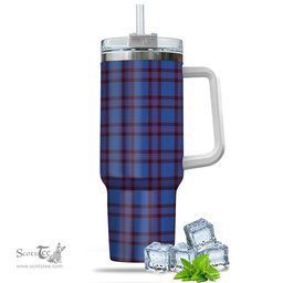 ScotsTee Shop Scottish Elliot Modern Clan Tartan Tumbler with Handle 40oz Insulated Tumbler
