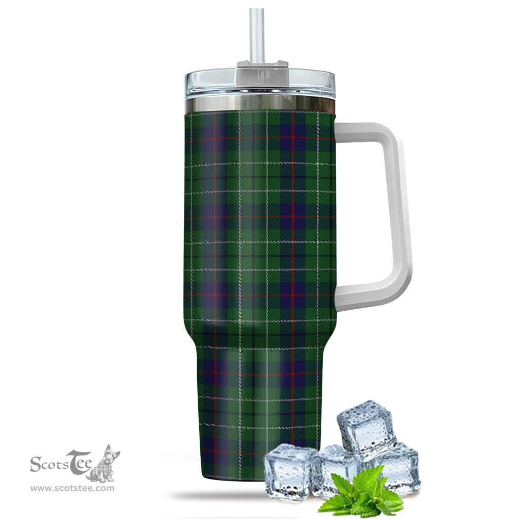 ScotsTee Shop Scottish Duncan Clan Tartan Tumbler with Handle 40oz Insulated Tumbler
