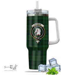 ScotsTee Shop Scottish Dunbar Hunting Clan Crest Tartan Tumbler with Handle 40oz Insulated Tumbler