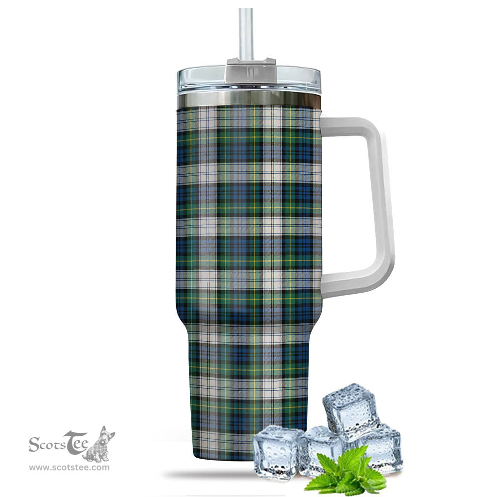 ScotsTee Shop Scottish Gordon Dress Ancient Clan Tartan Tumbler with Handle 40oz Insulated Tumbler