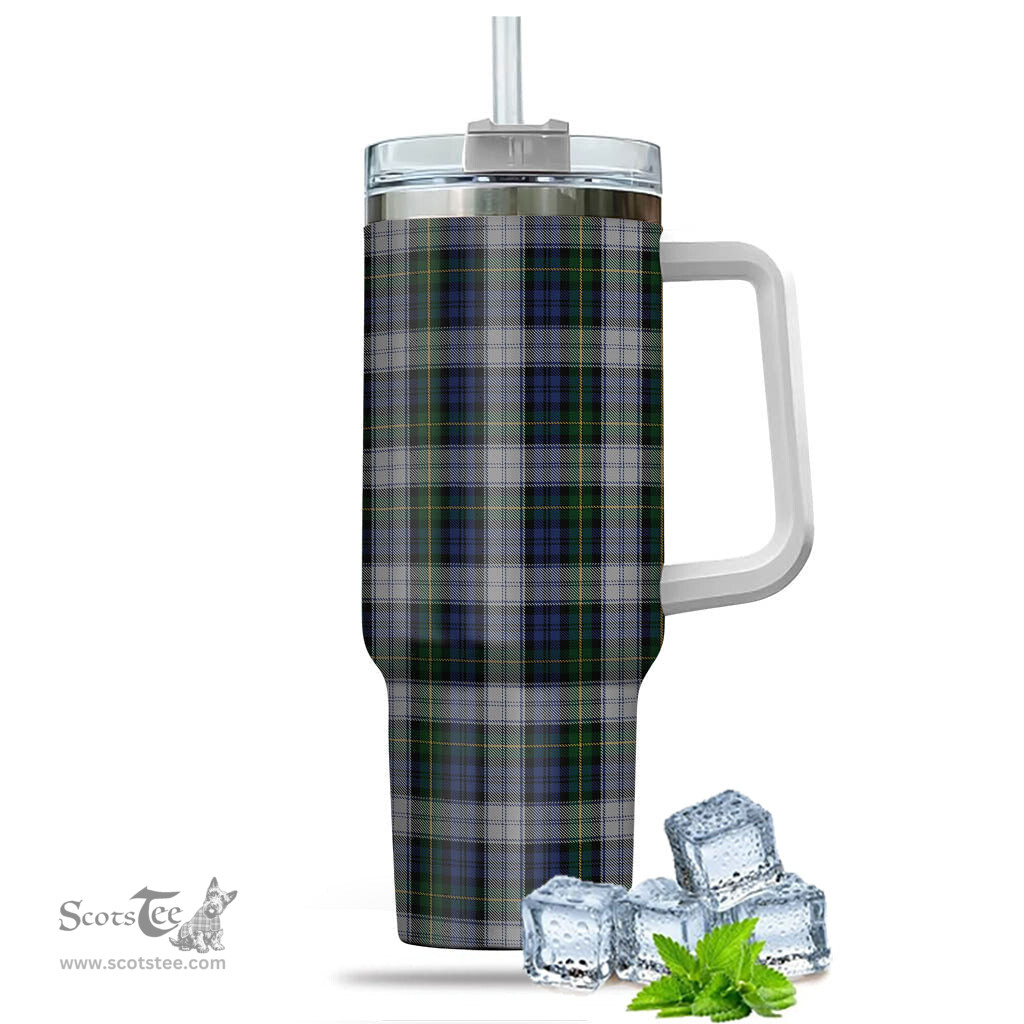 ScotsTee Shop Scottish Gordon Dress Clan Tartan Tumbler with Handle 40oz Insulated Tumbler