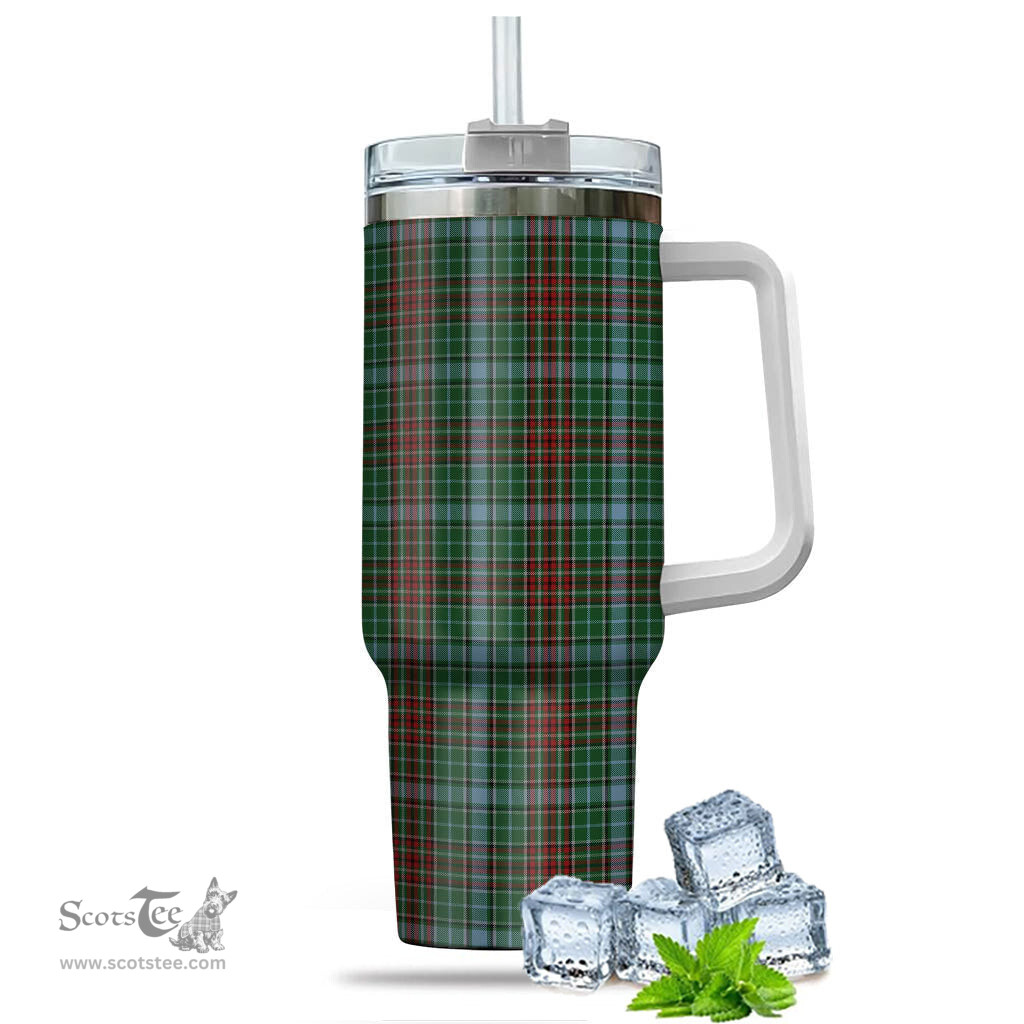 ScotsTee Shop Scottish Gayre Clan Tartan Tumbler with Handle 40oz Insulated Tumbler