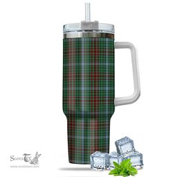 ScotsTee Shop Scottish Gayre Clan Tartan Tumbler with Handle 40oz Insulated Tumbler