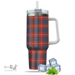 ScotsTee Shop Scottish Hamilton Ancient Clan Tartan Tumbler with Handle 40oz Insulated Tumbler