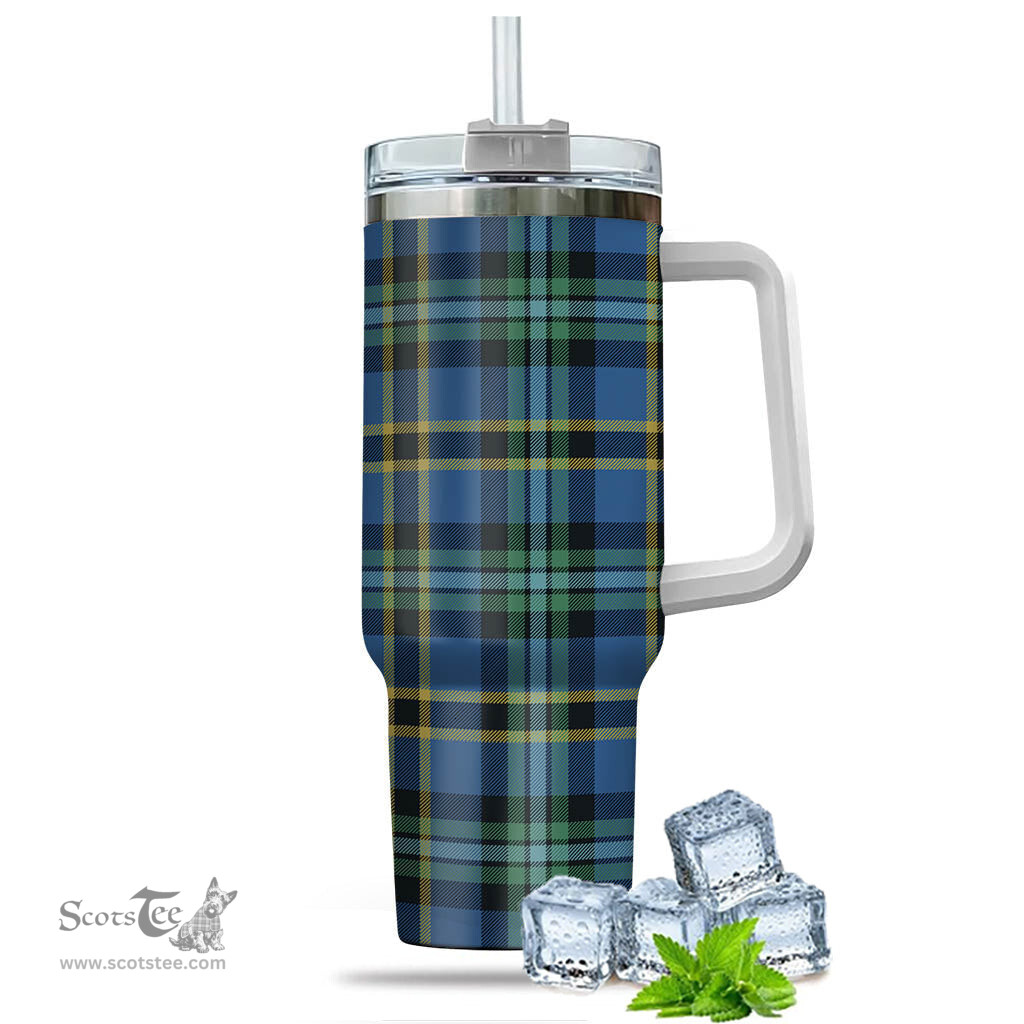 ScotsTee Shop Scottish Hope Ancient Clan Tartan Tumbler with Handle 40oz Insulated Tumbler