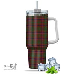 ScotsTee Shop Scottish Lumsden Clan Tartan Tumbler with Handle 40oz Insulated Tumbler