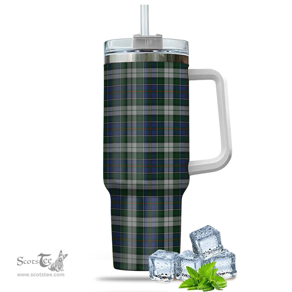 ScotsTee Shop Scottish MacInnes Dress Clan Tartan Tumbler with Handle 40oz Insulated Tumbler