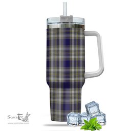 ScotsTee Shop Scottish Livingston Dress Clan Tartan Tumbler with Handle 40oz Insulated Tumbler