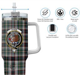 ScotsTee Shop Scottish Innes Dress Clan Crest Tartan Tumbler with Handle 40oz Insulated Tumbler