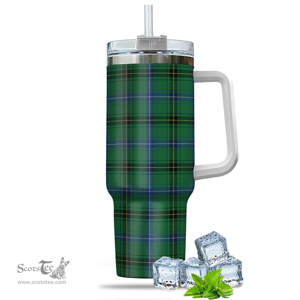 ScotsTee Shop Scottish Henderson Ancient Clan Tartan Tumbler with Handle 40oz Insulated Tumbler