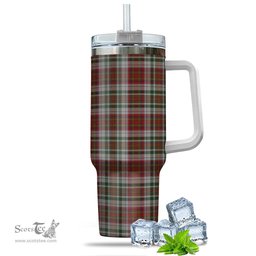 ScotsTee Shop Scottish MacAlister Dress Clan Tartan Tumbler with Handle 40oz Insulated Tumbler