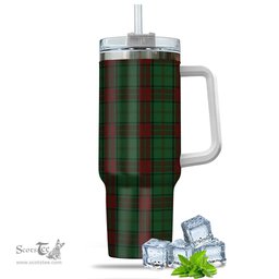 ScotsTee Shop Scottish Maxwell Hunting Clan Tartan Tumbler with Handle 40oz Insulated Tumbler