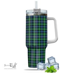 ScotsTee Shop Scottish Murray of Atholl Ancient Clan Tartan Tumbler with Handle 40oz Insulated Tumbler