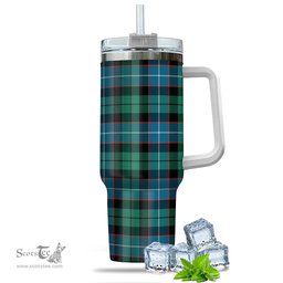 ScotsTee Shop Scottish Mitchell Ancient Clan Tartan Tumbler with Handle 40oz Insulated Tumbler