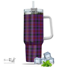 ScotsTee Shop Scottish Montgomery Modern Clan Tartan Tumbler with Handle 40oz Insulated Tumbler