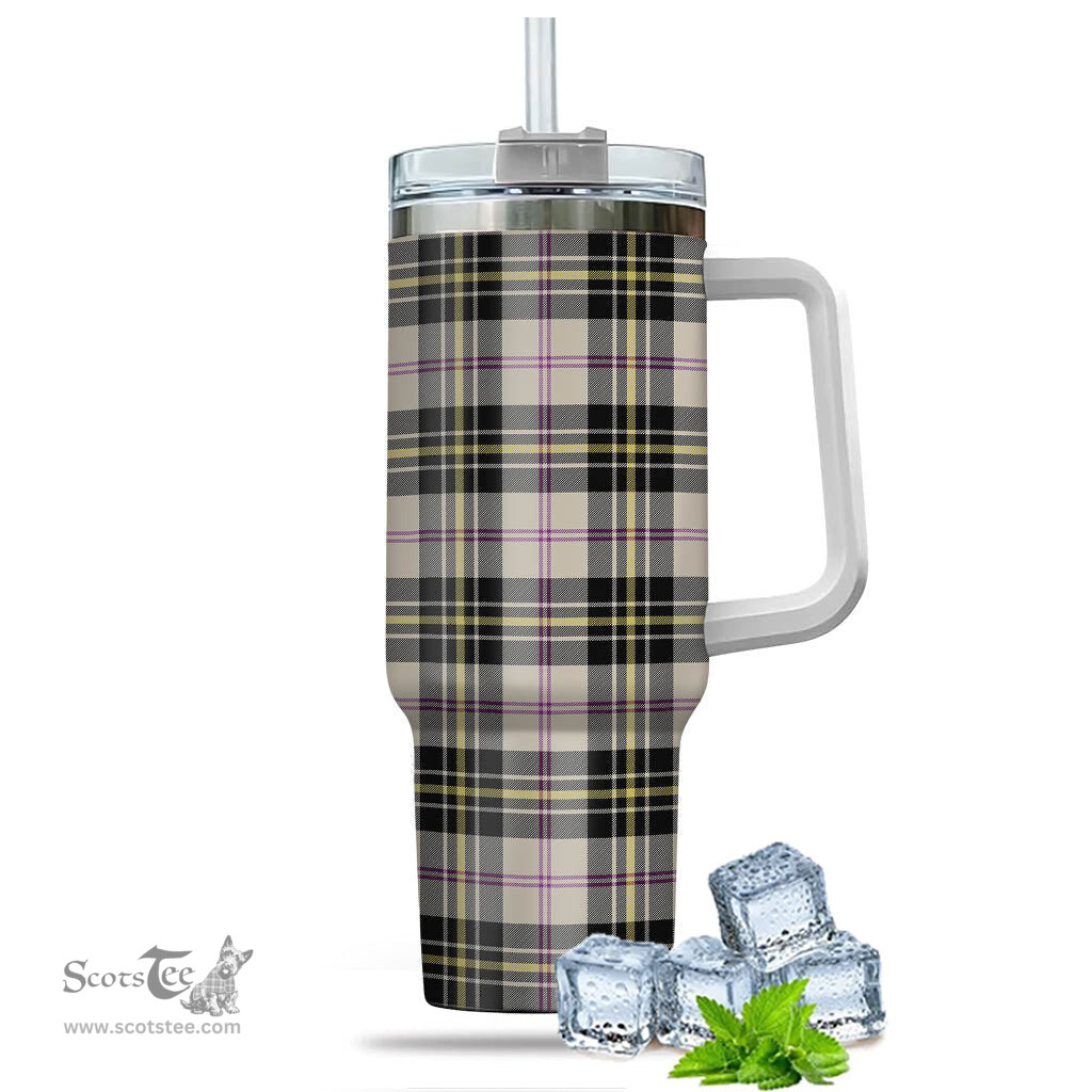 ScotsTee Shop Scottish MacPherson Dress Ancient Clan Tartan Tumbler with Handle 40oz Insulated Tumbler