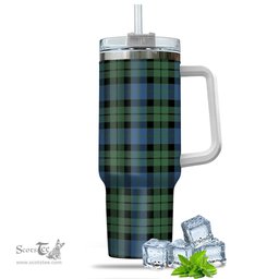 ScotsTee Shop Scottish McCoy Ancient Clan Tartan Tumbler with Handle 40oz Insulated Tumbler