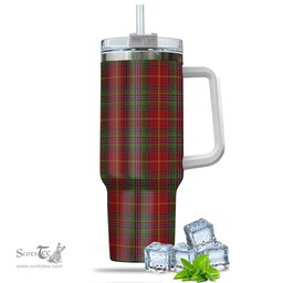 ScotsTee Shop Scottish Wren Clan Tartan Tumbler with Handle 40oz Insulated Tumbler