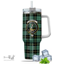 ScotsTee Shop Scottish Wallace Hunting Ancient Clan Crest Tartan Tumbler with Handle 40oz Insulated Tumbler
