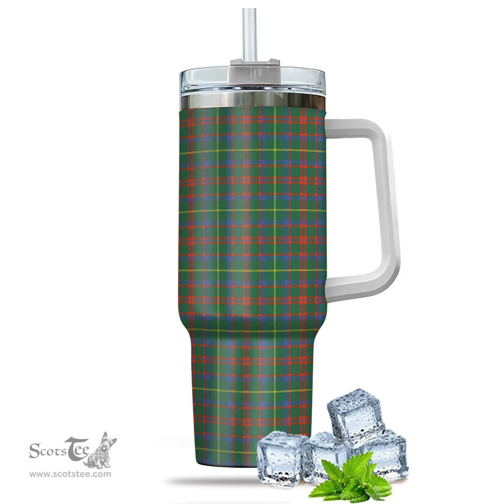 ScotsTee Shop Scottish MacIntosh Hunting Ancient Clan Tartan Tumbler with Handle 40oz Insulated Tumbler